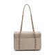 Bolsa Isla Sienna Tote Flap Jumbo Couro Marshmallow