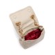 Bolsa Isla Petra Flap Pequena Couro Marshmallow