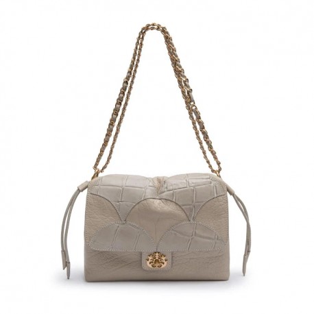 Bolsa Isla Marea Patch Scale Flap Marshmallow