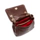 Bolsa Isla Dahlia Flap Couro Pinhão Ouro