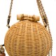 Bolsa Isla Clutch Mini Esfera Rattan Natural