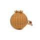 Bolsa Isla Clutch Mini Esfera Rattan Natural