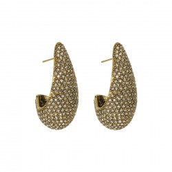 Brinco Hector Albertazzi Paradoxo Maxi Gota Ouro Vintage