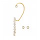 Brinco Hector Albertazzi Camélia Kit Ear Cuff Ouro Vintage
