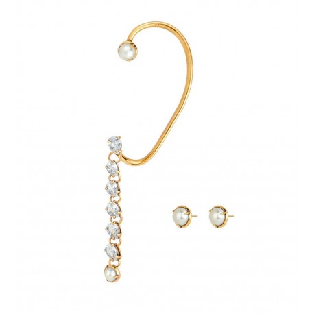 Brinco Hector Albertazzi Camélia Kit Ear Cuff Ouro Vintage