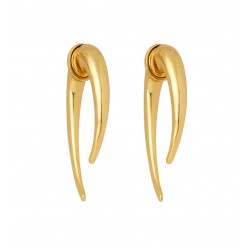 Brinco Hector Albertazzi Safari Classics Maxi Liso Ouro Vintage