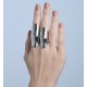 Anel Hector Albertazzi Mel Classics Kit Metal Liso Prata Boho