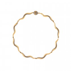 Colar Hector Albertazzi Namibe Curto Ouro Vintage