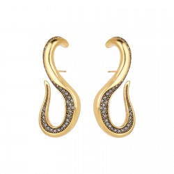 Brinco Hector Albertazzi Namibe Argola Ouro Vintage