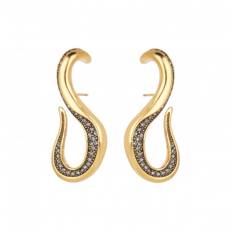 Brinco Hector Albertazzi Namibe Argola Ouro Vintage