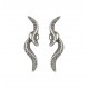 Brinco Hector Albertazzi Namibe Duo Front Back Prata Boho