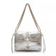Bolsa Isla Marea Patch Scale Flap Prata