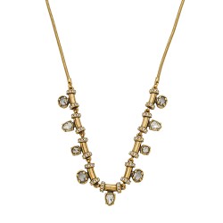 Colar Estela Geromini Floare Choker Ouro