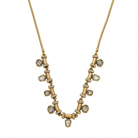 Colar Estela Geromini Floare Choker Ouro