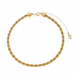 Colar Estela Geromini Linha Básica Choker Torcida Ouro