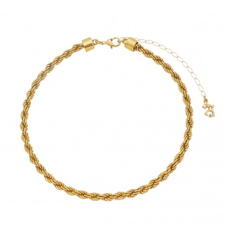 Colar Estela Geromini Linha Básica Choker Torcida Ouro