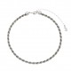Colar Estela Geromini Linha Básica Choker Torcida Prata