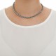 Colar Estela Geromini Linha Básica Choker Torcida Prata