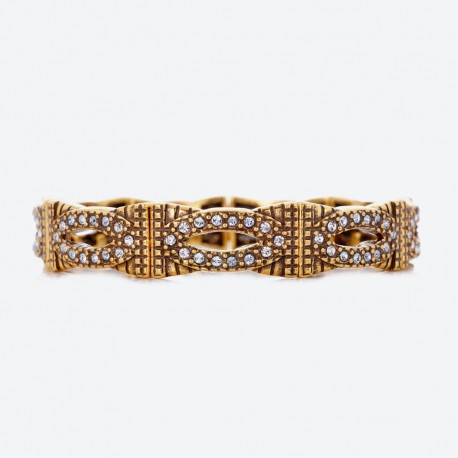 Pulseira Estela Geromini Majorelle Cristais Ouro
