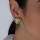 Brinco Estela Geromini Luminous Cristal Ouro