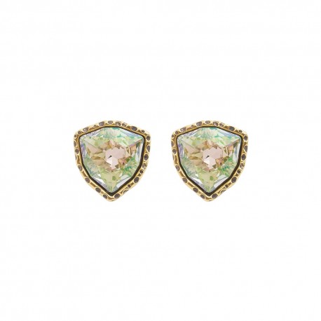 Brinco Estela Geromini Luminous Cristal Ouro