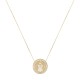 Colar Fane's Sacra Nossa Senhora Metal Dourado