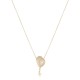 Colar Fane's Sacra Aura Nossa Senhora Metal Dourado