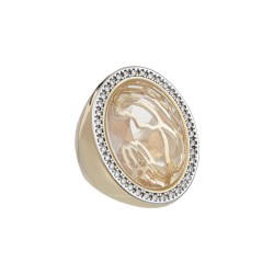 Anel Fane's Sacra Aura Nossa Senhora Metal Dourado