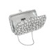 Bolsa Empório MP Clutch Cristais Prata