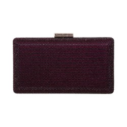 Bolsa Empório MP Clutch Retangular Cristais Uva