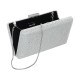 Bolsa Empório MP Clutch Retangular Cristais Prata
