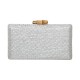 Bolsa Empório MP Clutch Palha Prata