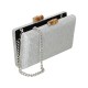 Bolsa Empório MP Clutch Palha Prata