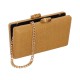 Bolsa Empório MP Clutch Gliter Palha Camel
