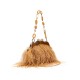 Bolsa Isla Pouch Plumas Moldura Mel
