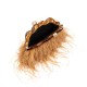 Bolsa Isla Pouch Plumas Moldura Mel