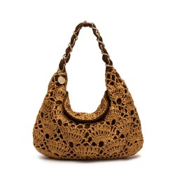Bolsa Isla Le Bon Shoulder Crochet Boho Maxi Solar