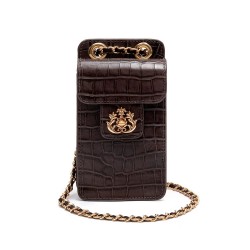 Bolsa Isla Pouch Anne Tampa Couro Expresso Ouro