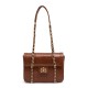 Bolsa Isla Sienna Flap Média Couro Pecan