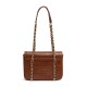 Bolsa Isla Sienna Flap Média Couro Pecan