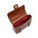 Bolsa Isla Sienna Flap Média Couro Pecan