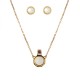Conjunto Camila Klein Resina Zodíaco Ouro Velho