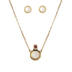 Conjunto Camila Klein Resina Zodíaco Ouro Velho