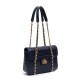 Bolsa Isla Sienna Flap Média Couro Cobalto