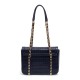 Bolsa Isla Sienna Flap Média Couro Cobalto