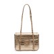Bolsa Isla Sienna Flap Média Couro Ouro Light