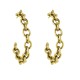 Brinco Nadia Gimenes Phoenix Meia Argola Corrente Dourado