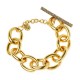 Pulseira Nadia Gimenes Phoenix Elos Metal Fecho Palito Dourado