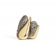 Anel Camila Klein Elizabeth Chopin Gota Strass Ouro Velho