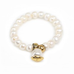 Pulseira Camila Klein Memories Pérolas Ouro Velho